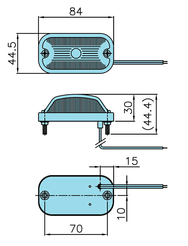 IKK アイケイケイ LO-100 LED角型マーカー 24V 濃緑 アクリルレンズ 10個 セット 8...