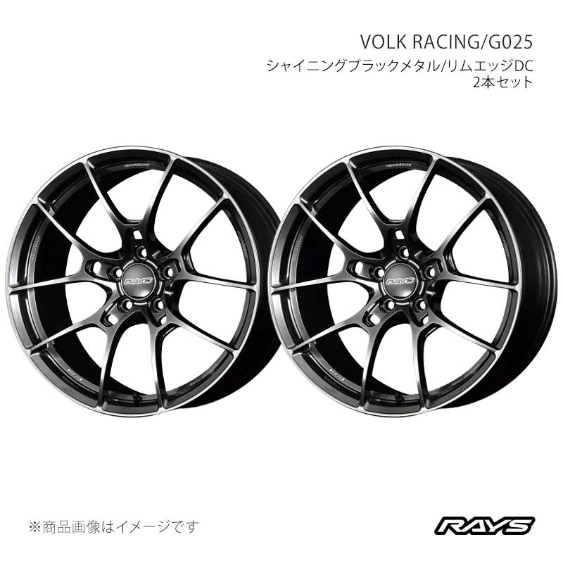 RAYS レイズ ボルクレーシング G025 アルミホイール2本セット【20×8.5J 5-120 INSET39 HK】06250854321HK×2