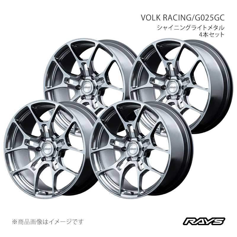 RAYS レイズ ボルクレーシング G025GC アルミホイール4本セット【22×10J 5-130 INSET25 SI】06872102548SI×4