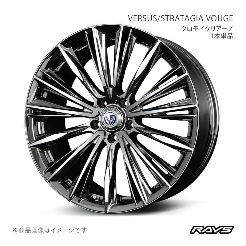 RAYS レイズ ベルサス ストラテジーア ヴォウジェ プリウス MXWH60 フロント/リア共用 アルミホイール4本セット【18×7J 5-114.3 INSET48 RB】11958704895RB×4