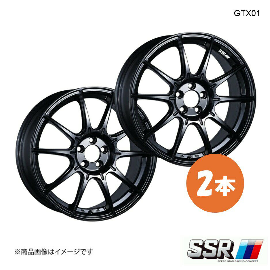 SSR エスエスアール GTX01 ホイール 2本 アテンザ セダン GJ2FP 2.2XD【17×8.0J 5-114.3 INSET45 フラットブラック】