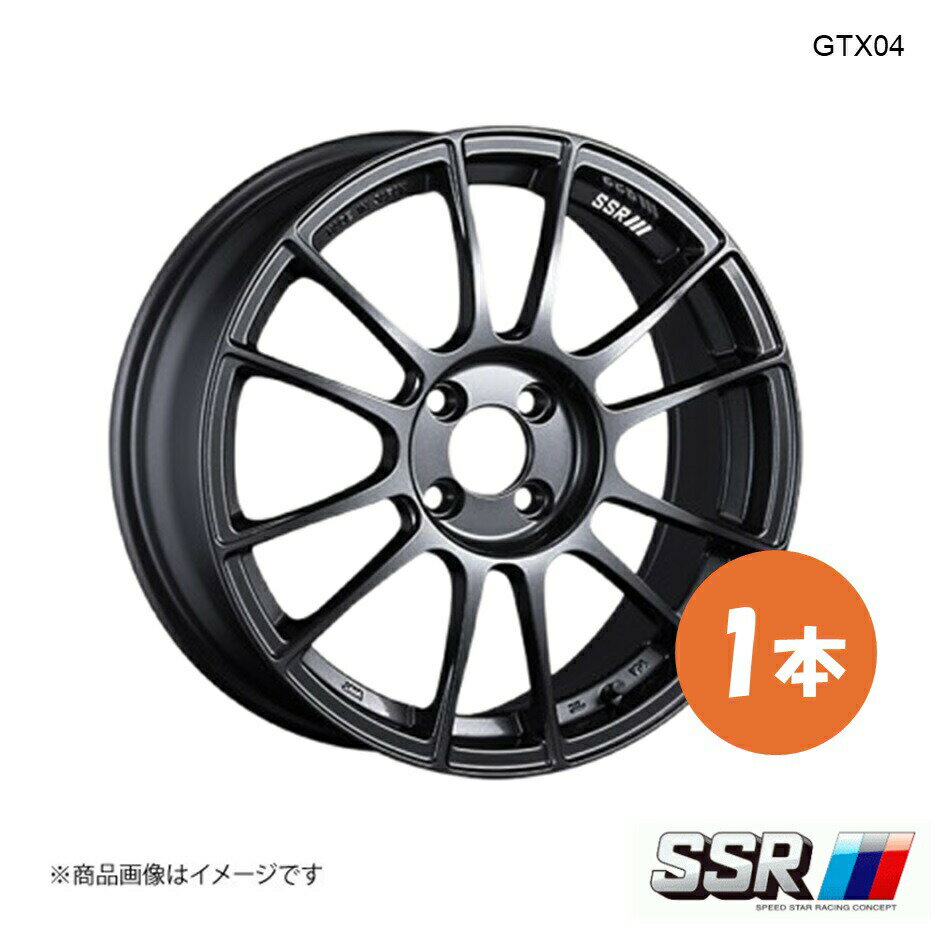 SSR エスエスアール GTX04 ホイール 1本 ワゴンR スティングレー MH55S ハイブリッド T/2WD【16×5.0J 4-100 INSET48 ダークガンメタ】