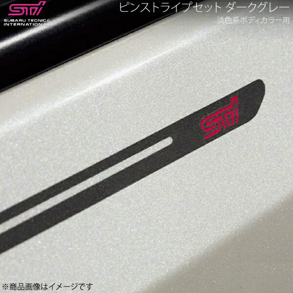 STI エスティーアイ ピンストライプセット ダークグレー 淡色系ボディカラー用 BRZ ZC アプライド:A/B/C/D/E/F/G/H ST91042ST010