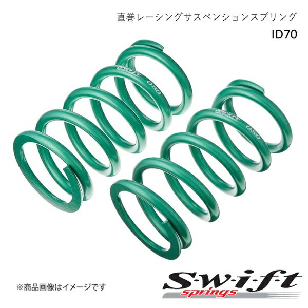 スウィフト Swift 直巻スプリング レース用スプリング ID70mm 2本セット 7inch(178.0mm) Royal Green M..