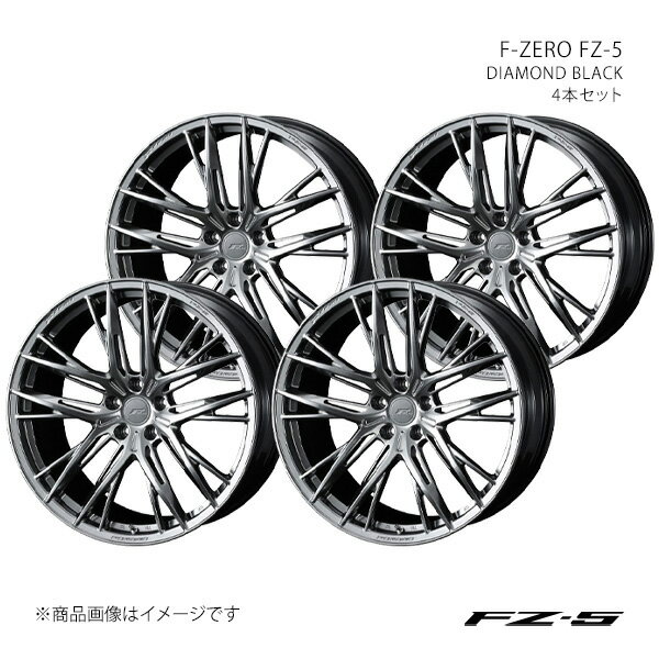 F-ZERO FZ-5 エフゼットファイブ スープラ 80系 アルミホイール4本セット 0040905×4【18×8.5J 5-114.3 INSET35 DIAMOND BLACK】