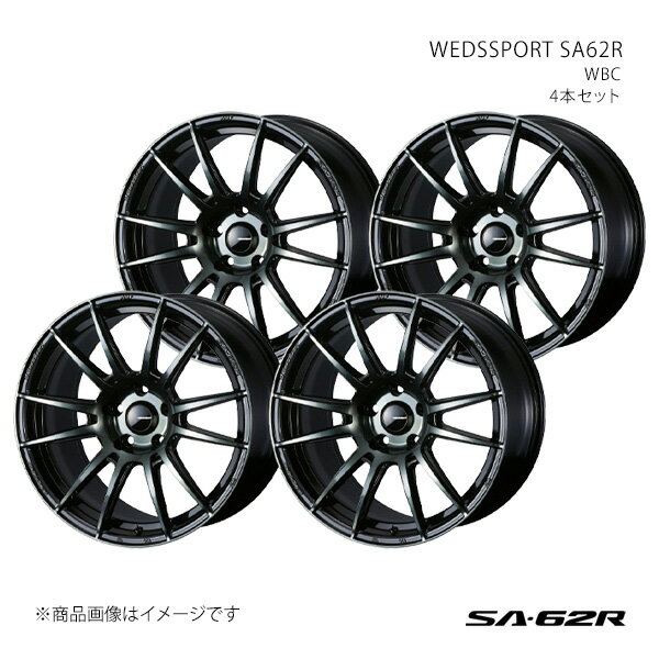 SA62R レガシィB4 BL系(ブレンボキャリパー除く) アルミホイール4本セット 0041767×4【18×7.5J 5-100 INSET45 WBC】