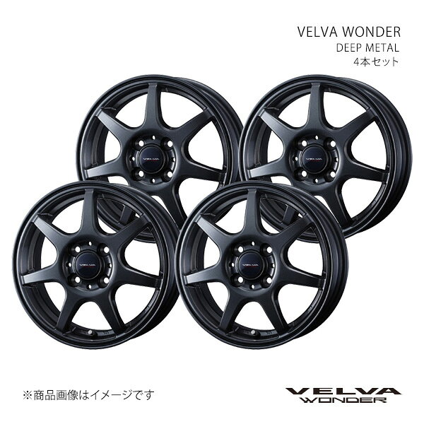 13 inches - VELVA WONDER ヴェルヴァ ワンダー ホイール 4本セット 0042321×4 【13×5.0J 4-100 INSET36 DEEP METAL】