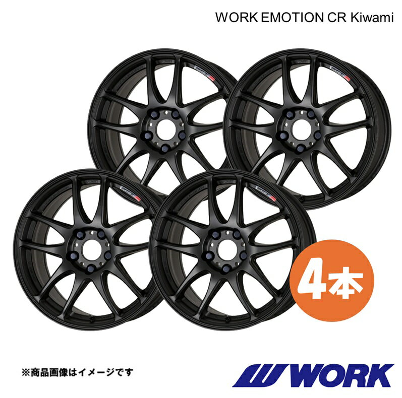 WORK ワーク ホイール 4本 ワークエモーションCR Kiwami 1ピース (F60) CROSSOVER COOPER D LDA-YT20【18×7.5J 5-112 INSET47 MBL】WORK EMOTION CR Kiwami
