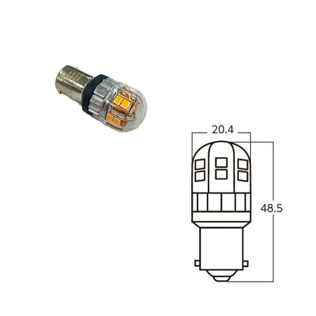 Rakuten - CA4587M. LEDバルブスタンダード　互換電球タイプ:S25(BA15s).　発光色:電球色 [北海道.沖縄.離島への出荷は行えません]