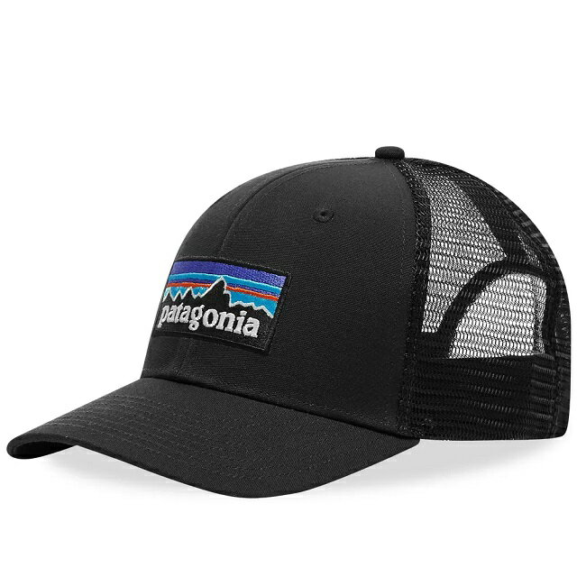 パタゴニア PATAGONIA キャップ 帽子 P-6 LABEL TRUCKER CAP 登山 ブラック Black スナップ