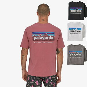 パタゴニア PATAGONIA Tシャツ P-6 Mission Organic T-Shirt WHI WHITE BLk Black 正規品 T SHIRTS P-6ミッション オーガニック