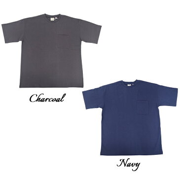 GOODWEAR グッドウェア good wear ビッグシルエット Tシャツ 2021SS ポケット付き クルーネック 大きいサイズ メンズ レディース 無地 丸首 カットソー ポケット コットン 3505