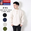 楽天Carre 楽天市場店CAMBER キャンバー 964 ヘンリーネック サーマル Tシャツ ロング メンズ レディース 無地 長袖 厚手 クルーネック MADE IN USA 肉厚 米国製 ロンT ビッグ XXL 大きいサイズ