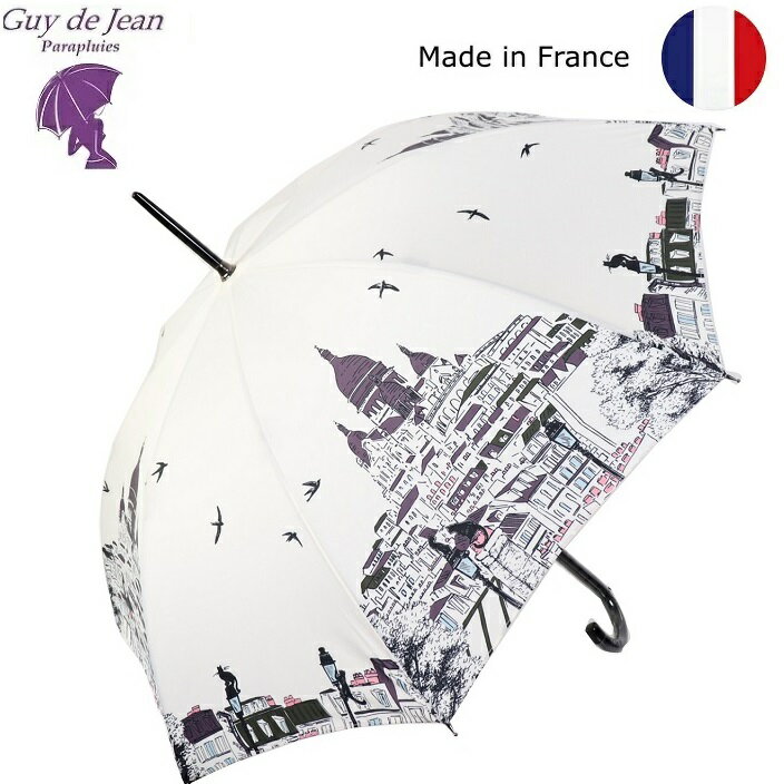 GUY DE JEAN ギドゥジャン ワンタッチ 傘 MONTMARTRE 晴雨兼用傘 レディース 折りたたみ ギフト プレゼント 誕生日 彼女 妻 母の日 お祝い ギ・ド・ジャン モンマルトルパリ フランス