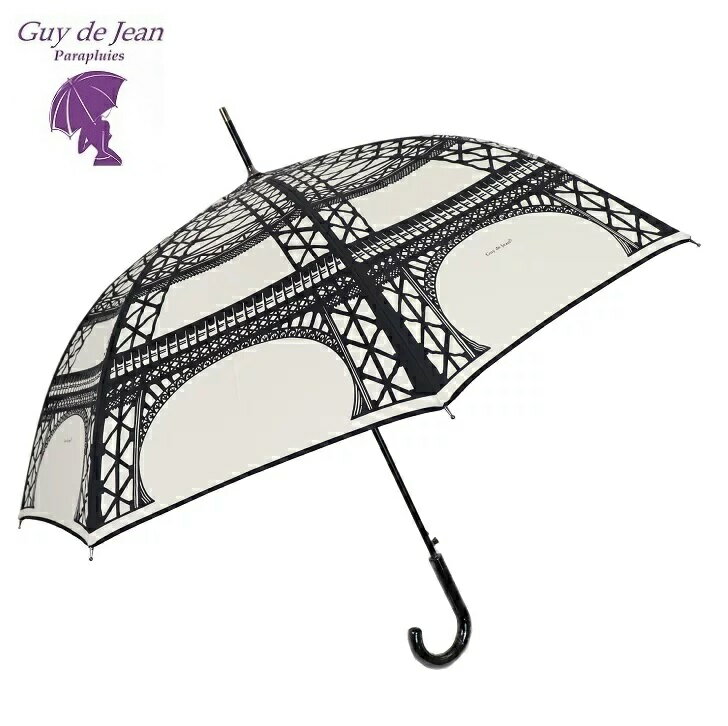 GUY DE JEAN ギドゥジャン ワンタッチ 傘 Eiffel 晴雨兼用傘 レディース 折りたたみ ギフト プレゼント 誕生日 彼女 妻 女性 お祝い ギ・ド・ジャン エッフェル塔