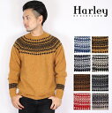 ハーレーオブスコットランド セーター メンズ ハーレーオブスコットランド メンズ Harley of scotland ノルディック CREW NECK SWEATER ニット セーター メンズ レディース NOR’EASTERLY M3170 雪柄 ノルディック柄 ギフト