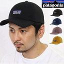 パタゴニア キャップ メンズ パタゴニア PATAGONIA キャップ 帽子 P-6 LABEL TRAD CAP 登山 ブラック Black アジャスター コットン