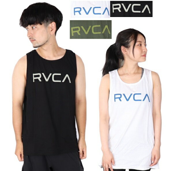 ルーカ RVCA タンクトップ ノースリーブ メンズ レディース Tシャツ ビッグロゴ ティーシャツ サーフ おしゃれ かわいい 西海岸 カリフォルニア カップ...
