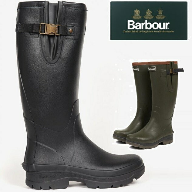 Barbour バブアー レインブーツ アウトドアシューズ MRF0016 Tempest Wellingtons ビード ラバー レインシューズ ロングブーツ 防水 Olive BLACK 靴 レディース メンズ アウトドア キャンプ フェス キャンプ MRF0010 rmens bede