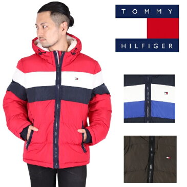 トミーヒルフィガー ジャケット アウター メンズ CLASSIC PUFFER JACKET WITH SOFT SHERPA LINED HOOD TOMMY HILFIGER 150AP123 トップス 中綿 あったかい ウェア シンプル アウター フード パーカー 防寒 上着 長袖 トミー トリコロール 赤 ダウン