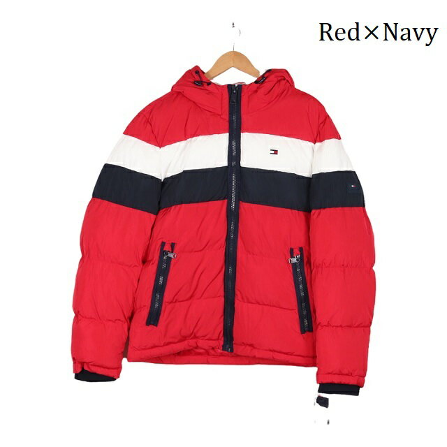 トミーヒルフィガー ジャケット アウター メンズ CLASSIC PUFFER JACKET WITH SOFT SHERPA LINED HOOD TOMMY HILFIGER 150AP123 トップス 中綿 あったかい ウェア シンプル アウター フード パーカー 防寒 上着 長袖 トミー トリコロール 赤 ダウン