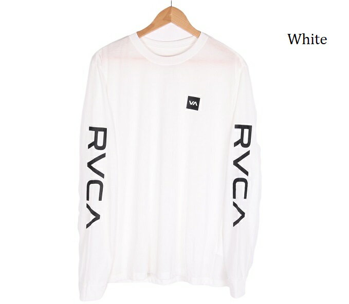 RVCA ルーカ ロンT ロングスリーブ Tシャツ スポーツライン 2X LS 2022 ラッシュガード ジムウェア 通気性 速乾 長袖 ビッグロゴ ティーシャツ サーフ おしゃれ かわいい 西海岸 カリフォルニア カップルコーデ リンクコーデ インスタ ペアルック プリント