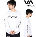 RVCA ルーカ ロンT ロングスリーブ Tシャツ スポーツライン ロゴ LS ラッシュガード ジムウェア 通気性 速乾 長袖 ビッグロゴ ティーシャツ サーフ おしゃれ かわいい 西海岸 カリフォルニア カップルコーデ リンクコーデ インスタ ペアルック プリント