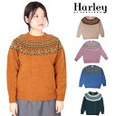 ハーレーオブスコットランド レディース ニット Harley of scotland ノルディック クルーネック L4827ノルディック柄 CREW NECK SWEATER セーター レディース NOR’EASTERLY プレゼント 妻 彼女 ギフト