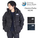 クレセントダウンワークス ダウンジャケット メンズ クレセントダウンワークス CRESCENT DOWN WORKS ダウンジャケット ダウン Classico Parka 60/40 401b ネイビー メンズ ダウンジャケット アメリカ製 グースダウン