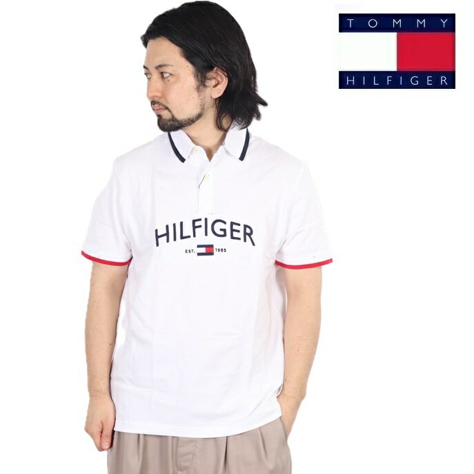 トミー ヒルフィガー ポロシャツ メンズ TOMMY HILFIGER トミー ヒルフィガー メンズ 半袖 ポロシャツ トップス NIAL SS POLO CF コットン 綿 ワンポイント 無地 シンプル スリット 大きいサイズ 春夏 カジュアル ブランド ギフト Tシャツ 大きいサイズ XXL 3XL 4XL トミー・ヒルフィガー