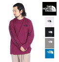 ザ・ノース・フェイス ペアTシャツ ノースフェイス ロンT THE NORTH FACE ザノースフェイス 長袖 Tシャツ メンズ レディース ロゴ カップルコーデ リンクコーデ ザ ノースフェイス 海外限定モデル TNF Sleeve hit tee