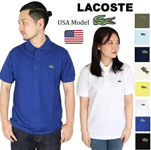 饳 LACOSTE USAǥ ݥ L1212 λ  ǥ ե饳 եå DESIGNED IN FRANCE  ץ쥼  ǥ  ƥ˥ ղ