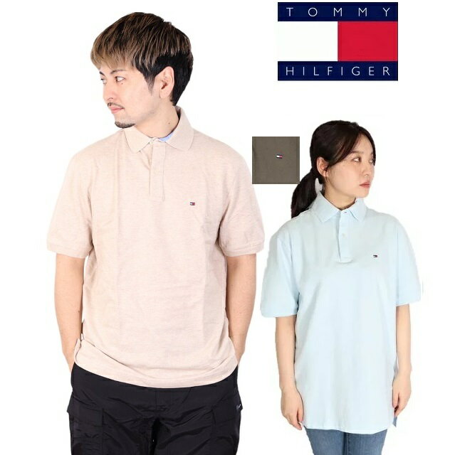 TOMMY HILFIGER トミー・ヒルフィガー メンズ 半袖 ポロシャツ トップス IVY POLO SHIRT CLASSIC FIT (7802266) コットン 綿 ワンポイント 無地 シンプル スリット 大きいサイズ 春夏 カジュアル ブランド ギフト Tシャツ 大きいサイズ XXL 3XL 4XL