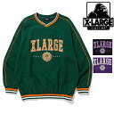 エクストララージ 服 メンズ エクストララージ スウェット XLARGE PIPING V NECK SWEAT Vネック トレーナー フットボールチーム カレッジ メンズ トップス 人気 おすすめ おしゃれ 贈り物 ギフト プレゼント