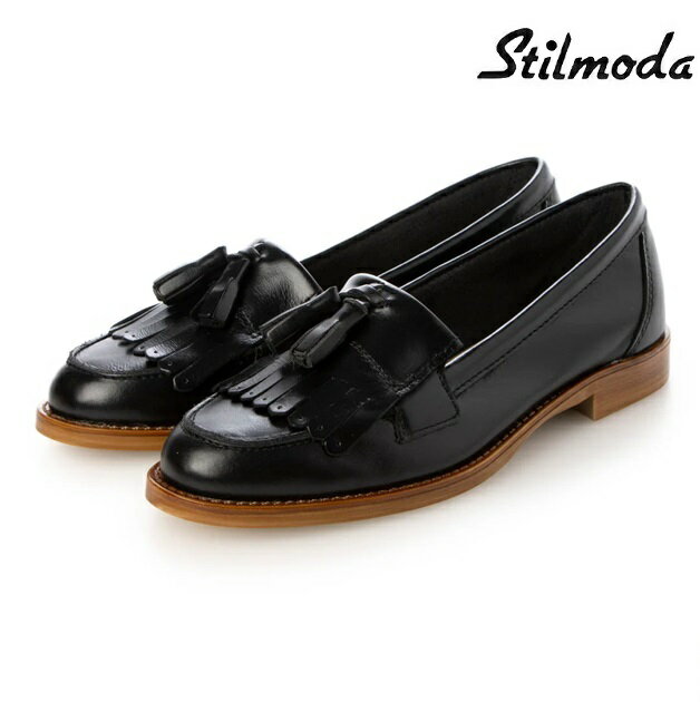 Stilmoda スティルモーダ タッセルローファー 1110 イタリア製 レザーシューズ レディース 本革 ぺたんこ靴 パンプス 春夏 24SS