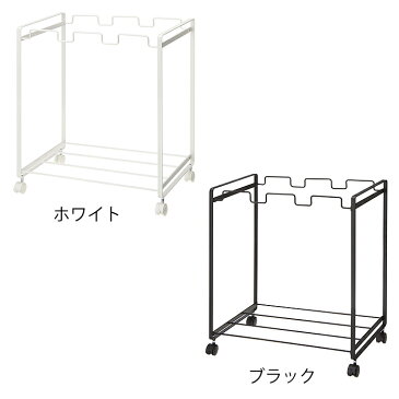 分別ゴミ箱 分別ダストワゴン タワー tower 3分別 ゴミ箱 おしゃれ 分別ダストボックス レジ袋 キッチン キャスター レジ袋 キッチン キャスター 45L シンプル 白 黒 分別ごみ箱 ゴミ袋ホルダー ポリ袋ホルダー レジ袋スタンド