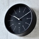 【5月10日はP最大10倍祭♪】レムノス リキ スチールクロック 掛け時計 WR17-10 Lemnos RIKI STEEL CLOCK ホワイト ブラック ...
