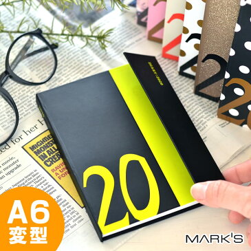 【SALE 30%OFF】手帳 2020年 マグネット20 A6 変型 MARK'S マークス 12月始まり 月曜始まり ウィークリー レフト おしゃれ 大人かわいい オシャレ かわいい カワイイ スケジュール帳 ママダイアリー ママ手帳 ドット柄 水玉 花柄 20WDR-AHF01