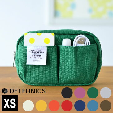 バッグインバッグ インナーキャリング XS キャンバス ポーチ DELFONICS デルフォニックス A7 帆布 無地 ポシェット 布 スマホ ポーチ ショルダー 化粧ポーチ 小物入れ メンズ レディース 男女兼用 小さめ おしゃれ