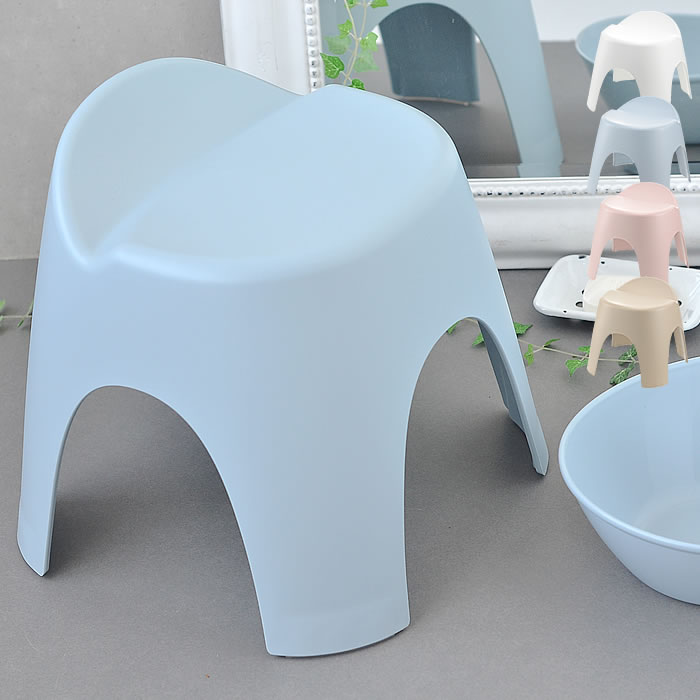 風呂イス 風呂椅子 バスチェア リッチェル　アライス 30cm 30H 掃除 おしゃれ 滑り止め 日本製 背もたれ 通気性 Ag抗菌加工 風呂いす バススツール ホワイト　ブルー 穴なし 新生活 腰かけのサムネイル