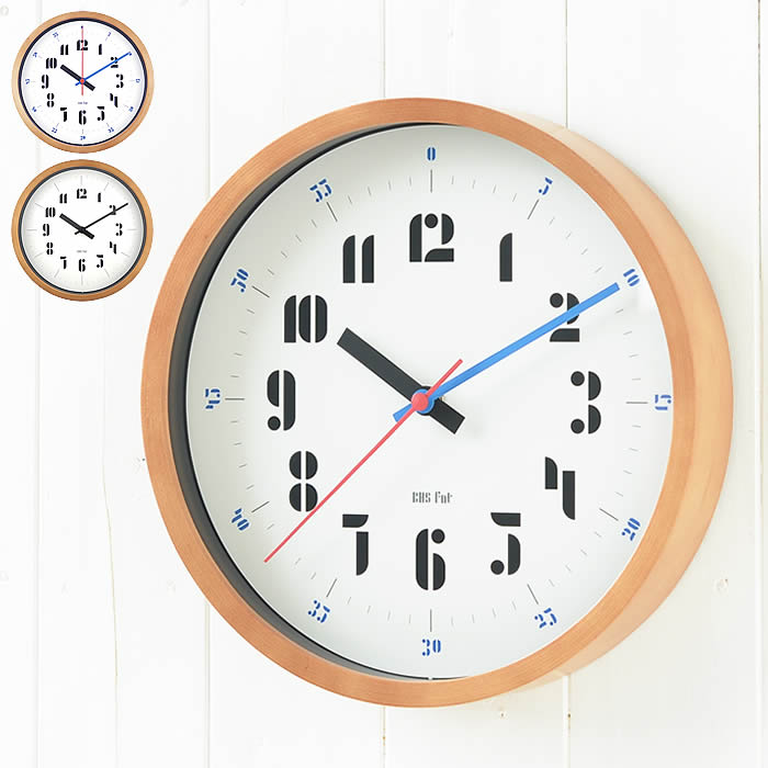 掛け時計 バウハウス ウォールクロック BAUHAUS Fonts Wall Clock Joschmi ヨースト・シュミット 壁掛け 時計 音がしない 木製 おしゃれ スイープムーブメント キッズ 子供 知育 シンプル 北欧 ギフト 新築祝い 引越祝い エルコミューン