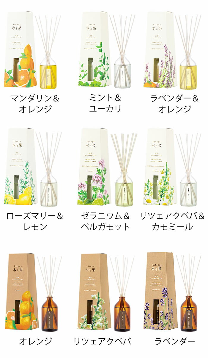 【5月15日はポイント最大10倍♪】kitoca 木と果 90ml ディフューザー ディフューザ...