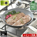 フライパン ih 26cm GREENPAN グリーンパン フライパン 26cm ヴェニス プロ グリーンパン フライパン ダイヤモンド 26cm IH対応 PFAS FREE お手入れ 熱伝導 金属 フッ素加工なし ガス火 ガス コーティング セラミック 【レビュー特典付】