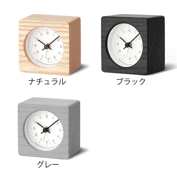 【レビュー特典付】 置き時計 おしゃれ Lemnos レムノス NEUT ニュート アラーム時計 置き時計 アナログ 目覚まし時計 日本製 北欧 ナチュラル メンズ アラーム機能 シンプル 木目 かっこいい [2]