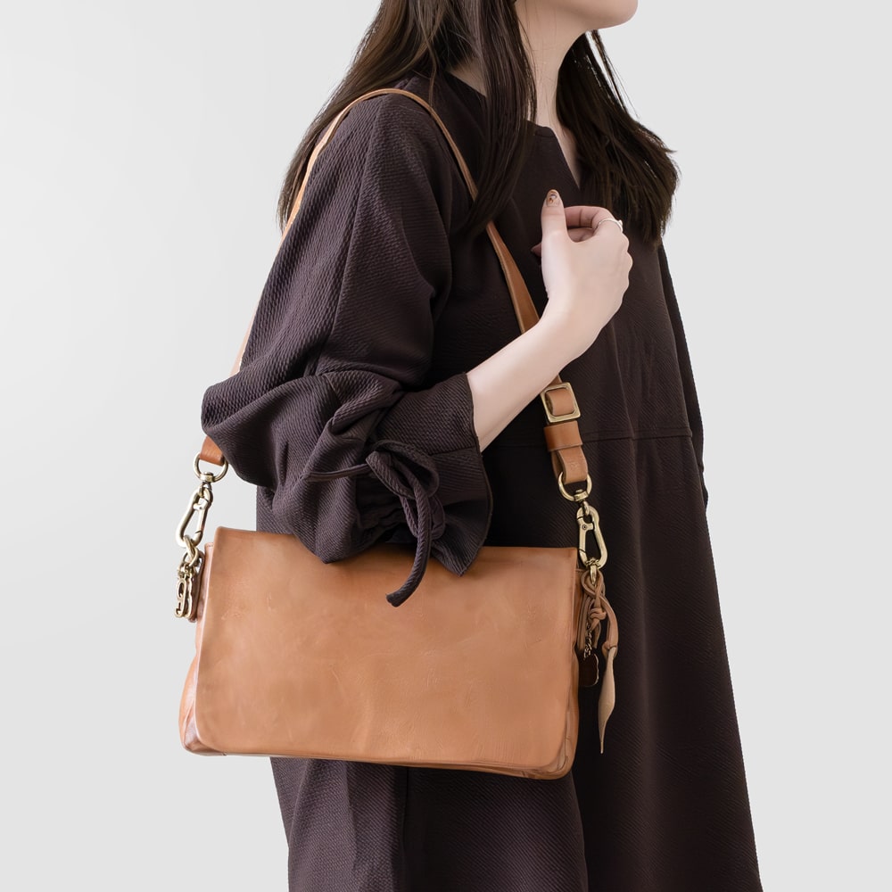 【期間限定20%OFF】再入荷！A.S.98 [エアーステップ98]フラップデザイン2WAYレザーバッグ4S 200733 CAM..