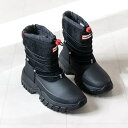 HUNTER [ハンター]ワンダラー ビーガン シアリング インシュレイティド ショートスノーブーツ22A W Wanderer Vegan Shearling Insulated Short Snow BootsWFS2204HER BLACK ブラック スポーティー / 防水 / 雪 / 滑りにくい / ハーフ /