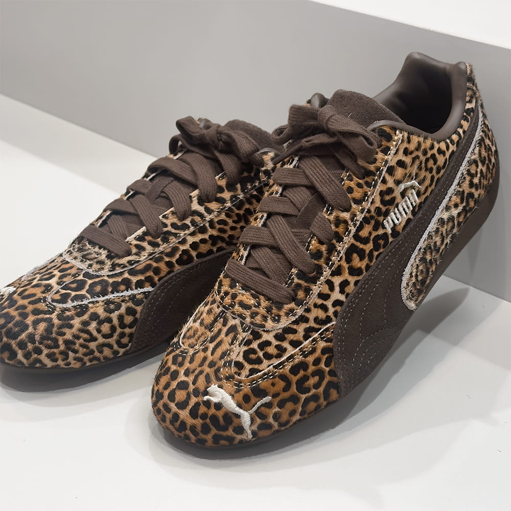 樂天商城 - PUMA [プーマ]SPEEDCAT スピードキャット ワイルド スニーカー6S 406690 01 PUMA CHOCOLATE チョコレート レオパードプリント毛皮 / カジュアル / 豹柄 / ローカット / トレンド /