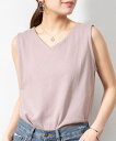 Vネックワッフルタンクトップ /トップス/インナー/無地/レディース 7カラー 5サイズ 最安値 大人可愛い M L LL 3L 4L 送料無料
