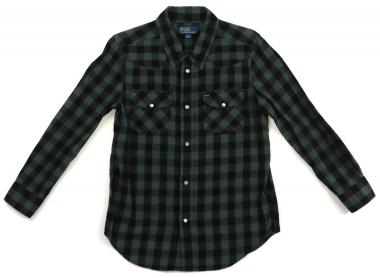 ポロラルフローレン POLO RALPH LAUREN シャツ・ブラウス 130 男の子 グリーン・ブラック 子供服 ベビー服 キッズ アウトレット ユーズド 【中古】キッズ・ベビー・マタニティ