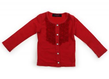 アースマジック EARTHMAGIC カーディガン 100 女の子 レッド 子供服 ベビー服 キッズ アウトレット ユーズド 【中古】キッズ・ベビー・マタニティ